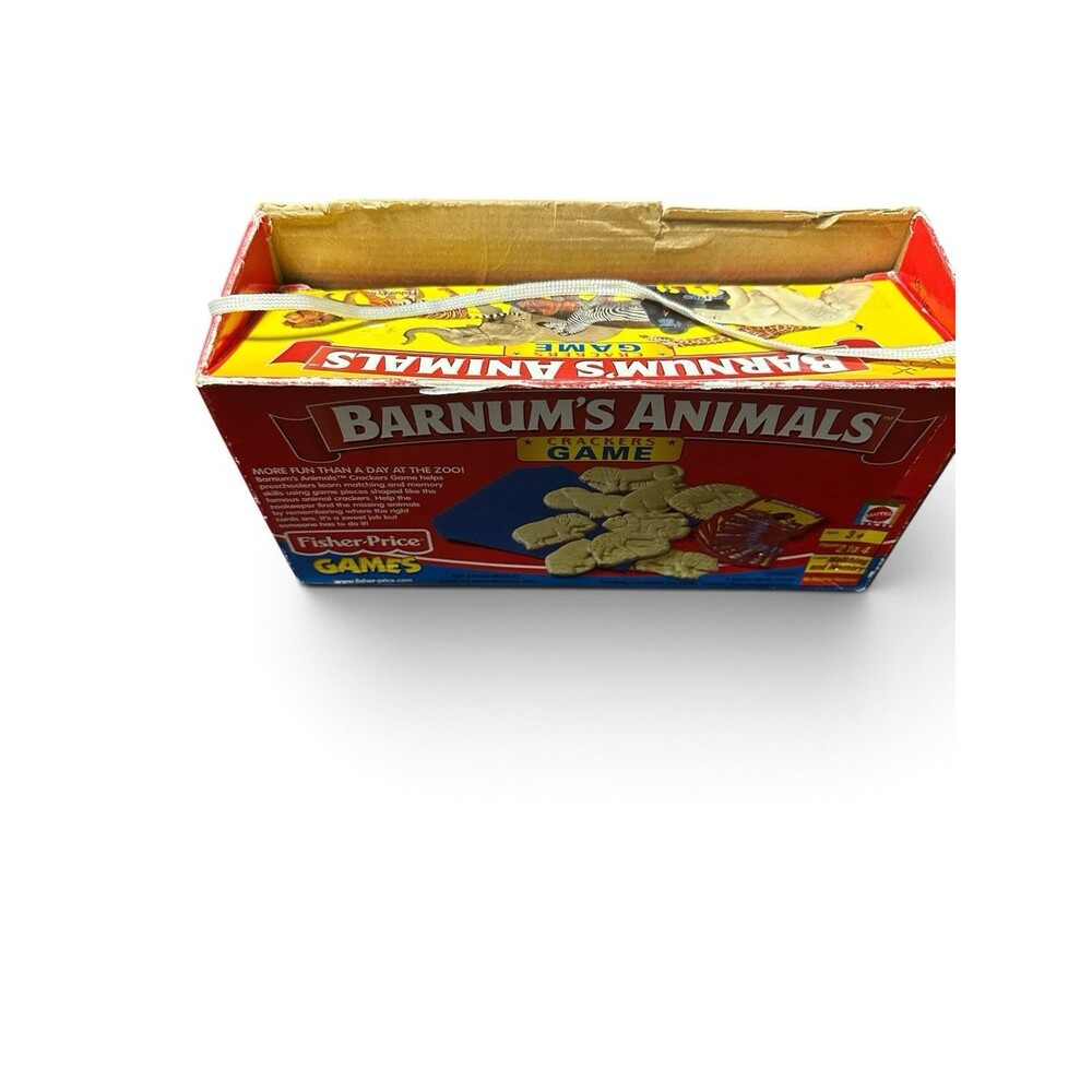 Fisher Price 2001 Barnum's Animals Crackers Game Matching & Memory